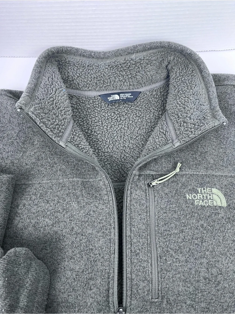 The North Face Men's Fleece 1/2 Zip Green Pullover Size XL; Outdoor, Gorpcore
